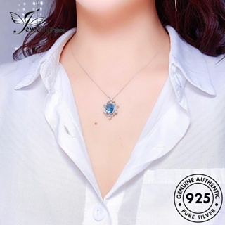 Jewelrypalace สร้อยคอเงิน 925 จี้ไพลิน เรียบง่าย สําหรับผู้หญิง N1550