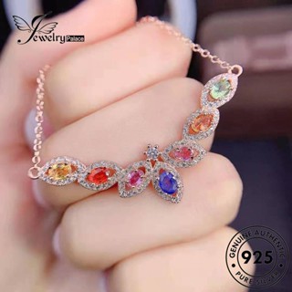 Jewelrypalace สร้อยคอเงิน 925 จี้รูปแมลงปอ ประดับเพชร สีทอง สําหรับผู้หญิง N1553