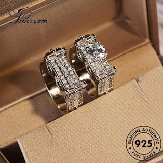 Jewelrypalace แหวนเงิน 925 ประดับเพชร โมอิส R1427