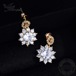 Jewelrypalace สร้อยคอเงิน 925 S91 จี้รูปดอกทานตะวัน ประดับเพชรโมอิส หรูหรา สําหรับผู้หญิง