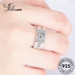 Jewelrypalace แหวนเพชรโมอิส เงิน 925 R642 แฟชั่น สําหรับผู้ชาย