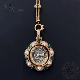 Jewelrypalace สร้อยคอเงิน 925 N1602 จี้รูปกระต่าย สไตล์เรโทร สําหรับผู้หญิง