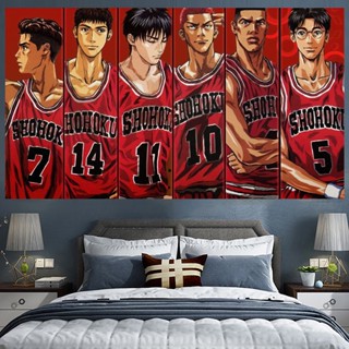 ผ้าพื้นหลัง ขนาดใหญ่ ลายการ์ตูนอนิเมะ Slam Dunk Sakuragi สไตล์ญี่ปุ่น สําหรับตกแต่งบ้าน หอพัก