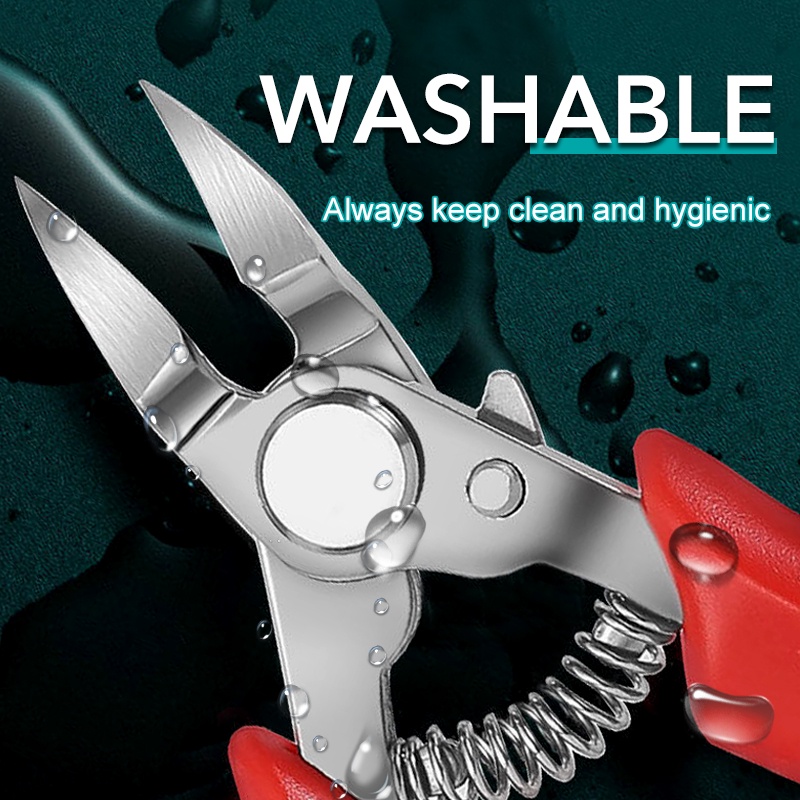 กรรไกรตัดเล็บขบ ใบมีดโค้ง แบบมืออาชีพ สําหรับ Paronychia กรรไกรตัดเล็บ แบบหนา 1 ชิ้น - รูปที่ 3