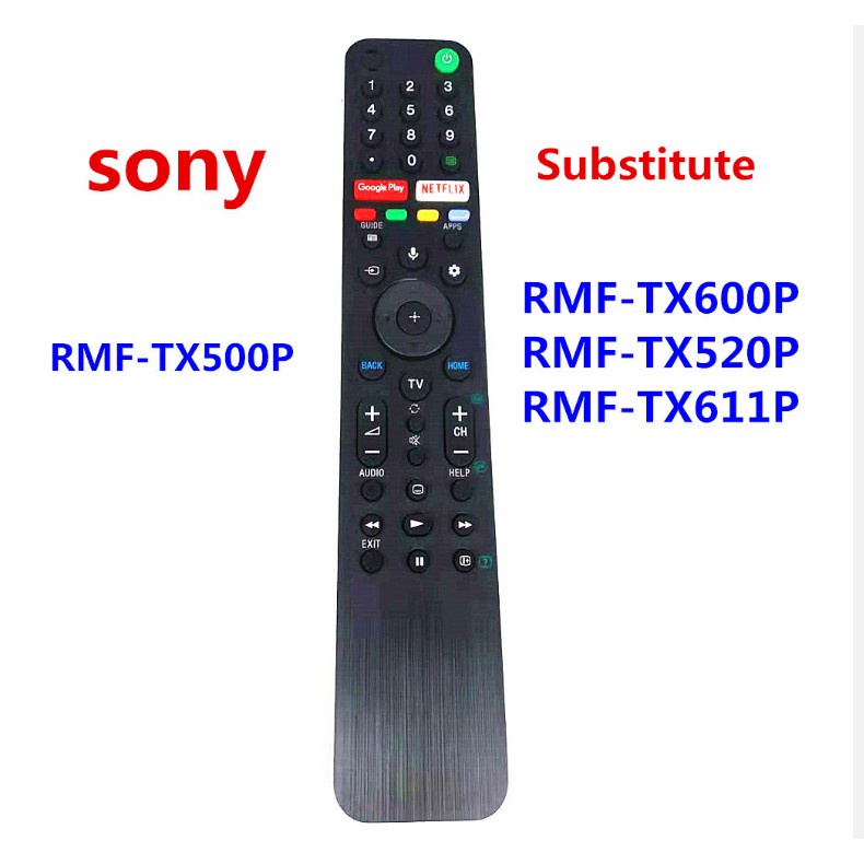 RMF-TX500P รีโมทใหม่พร้อมควบคุมเสียง Netflix Google Play ใช้สําหรับ SONY 4K UHD Android Bravia TV XG