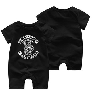 【พร้อมส่ง】ใหม่ ชุดนอนผ้าฝ้าย ลาย Soa Sons Of Anarchy The Samcro ใส่สบาย สไตล์ตะวันตก สําหรับเด็กทารก 2021 UBNM