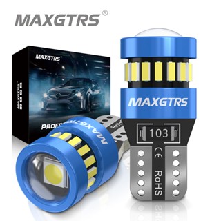 Maxgtrs หลอดไฟแคนบัส LED W5W T10 สําหรับรถยนต์ BMW Audi Mercedes 2 ชิ้น