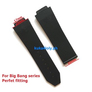 สายนาฬิกาข้อมือ ยางซิลิโคน 25*17 มม. สําหรับ Big Bang Men Watchband 0515