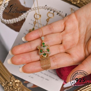 Jewelrypalace ชุดสร้อยคอเงิน 925 จี้รูปสิงโตเชิดสิงโต สําหรับผู้หญิง S557