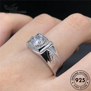 Jewelrypalace แหวนเงิน 925 ประดับเพชรโมอิส สไตล์คลาสสิก สําหรับผู้หญิง V R1132