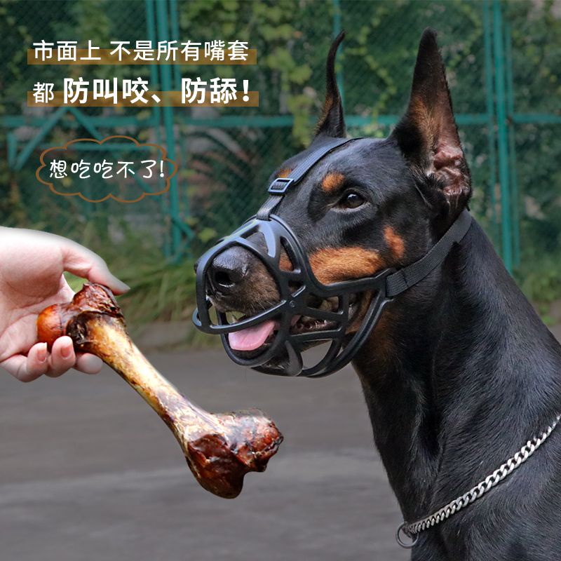 ตะกร้อครอบปากสุนัข ป้องกันการกัด ป้องกันการเห่า ป้องกันการรับประทาน ขนาดกลาง ขนาดใหญ่ สีทอง สําหรับสัตว์เลี้ยง สุนัขโกลเด้นรีทรีฟเวอร์