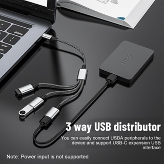 ฮับ USB C 4 พอร์ต Type C USB 2.0 ความเร็วสูง OTG อะแดปเตอร์แปลง แบบพกพา สําหรับพีซี คอมพิวเตอร์ แล็ปท็อป