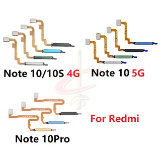 ลายนิ้วมือ แพรปุ่มโฮมสแกนนิ้ว ( Finger ) ปุ่มเปิดปิด สําหรับ Redmi Note 9 Pro 9S 10 Pro 10S 4G 5G