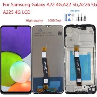 อะไหล่หน้าจอสัมผัสดิจิทัล LCD แบบเปลี่ยน สําหรับ Samsung Galaxy A22 4G A22 5G A226 5G A225 4G