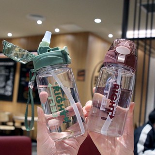 ขวดน้ํา พร้อมหลอดดูด ไร้ BPA ขนาด 550 มล. หลากสี สําหรับเล่นกีฬา ฟิตเนส กลางแจ้ง ออฟฟิศ