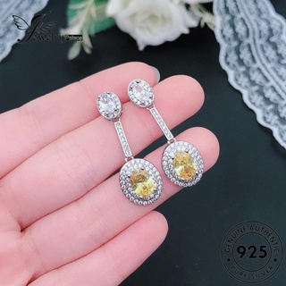 Jewelrypalace ต่างหูเงิน 925 ทรงวงรี สําหรับผู้หญิง E962