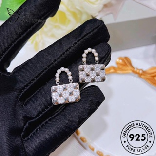 Jewelrypalace ต่างหูสตั๊ด เงิน 925 ทรงเรขาคณิต ประดับมุก สําหรับผู้หญิง E1179