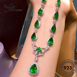 Jewelrypalace สร้อยคอเงิน 925 จี้รูปหยดน้ํามรกต เครื่องประดับแฟชั่นสตรี N1010