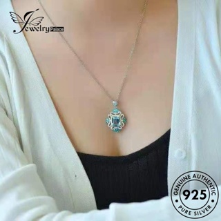 Jewelrypalace สร้อยคอเงิน 925 จี้ไพลิน หรูหรา สําหรับผู้หญิง N1291