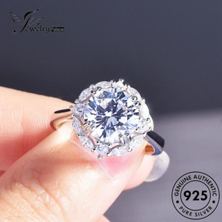 Jewelrypalace แหวนเพชรโมอิส เงิน 925 R2493 สําหรับผู้หญิง