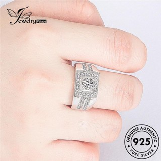 Jewelrypalace แหวนเงิน 925 ประดับเพชร สําหรับผู้ชาย R1278