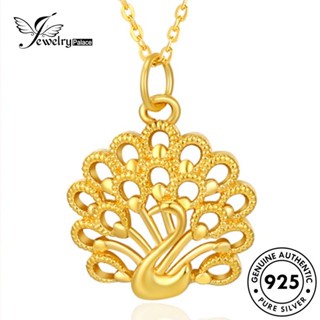 Jewelrypalace สร้อยคอเงิน 925 จี้รูปนกยูง สีทอง เครื่องประดับสตรี N1099