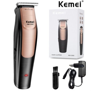 Kemei KM-3202 ปัตตาเลี่ยนไฟฟ้า UBS แบบชาร์จไฟได้ สําหรับผู้ชาย