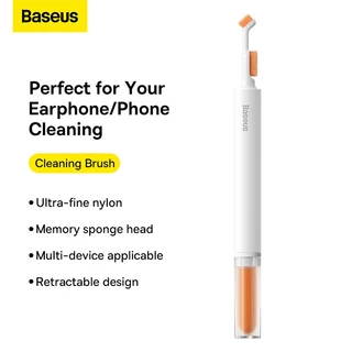 BASEUS เบส แปรงทําความสะอาดหูฟังบลูทูธทําความสะอาดเครื่องมือทําความสะอาดชุดสําหรับ แอร์พอด มือโปร หูฟังกรณีทําชุดแปรงทําปากกา