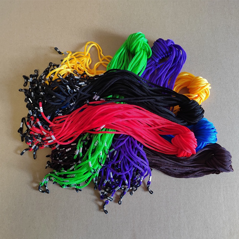 สายคล้องคอ เชือกไนล่อน กันลื่น หลากสี สําหรับคล้องแว่นตากันแดด 20 ชิ้น