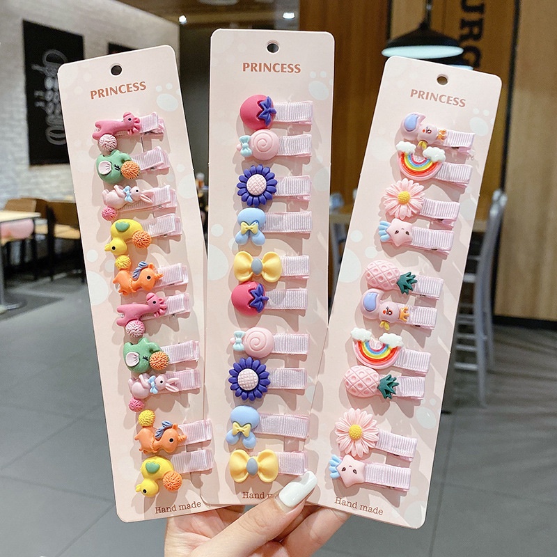 10 ชิ ้ น/Set ดอกไม ้ น ่ ารักคลิปผมเด ็ ก Catoon สัตว ์ ผลไม ้ เด ็ กสาว Hairpins Barrettes หวานเด ็ กอุปกรณ ์ เสริมผม ราคา ถูกที่สุด ดีลบีเคเค แกลเลอรีภาพที่ 4