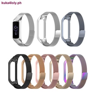 สายนาฬิกาข้อมือ สเตนเลส แม่เหล็ก คุณภาพสูง สําหรับ Galaxy Fit e / SM-R375 0508