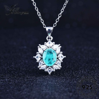 Jewelrypalace ชุดสร้อยคอเงิน 925 จี้รูปเรือ Aquamarine S393 สําหรับผู้หญิง