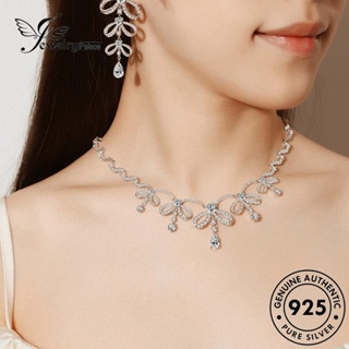 Jewelrypalace สร้อยคอเงิน 925 จี้โบว์ ประดับเพชร สําหรับผู้หญิง S475