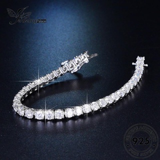 Jewelrypalace Moissanite สร้อยข้อมือเงิน 925 ประดับเพชร สไตล์เกาหลี สําหรับผู้หญิง B2