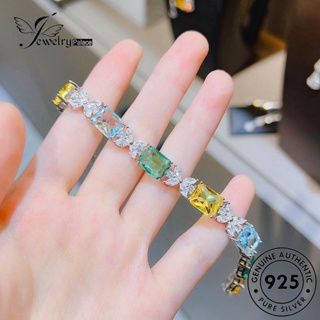 Jewelrypalace Cube สร้อยข้อมือเงิน 925 หรูหรา สําหรับผู้หญิง B604