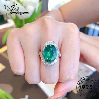 Jewelrypalace แหวนเงิน 925 สไตล์มรกตยุคกลาง สําหรับผู้หญิง R2582