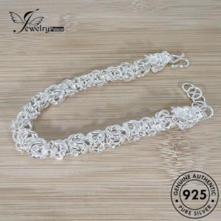 Jewelrypalace แท้ สร้อยข้อมือเงิน 925 แฟชั่น สําหรับผู้หญิง B655