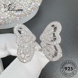 Jewelrypalace แหวนเพชรโมอิส เงิน 925 รูปผีเสื้อ ประดับเพชร สําหรับผู้หญิง R1788