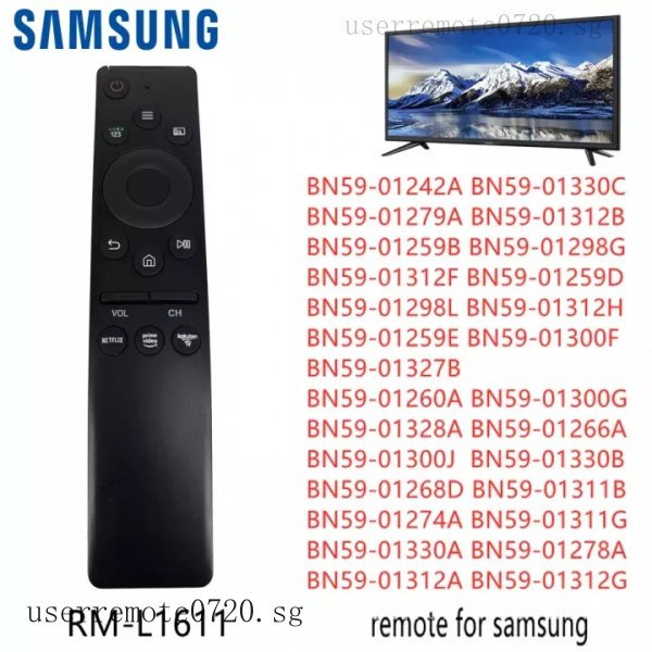 เปลี่ยนรีโมทคอนโทรลสมาร์ททีวี RM-L1611 ใหม่สําหรับ LCD TV BN59-01242A BN59-01330C BN59-01279A BN59-0