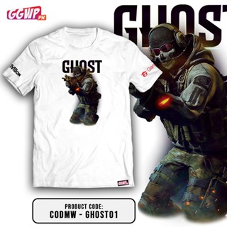 GGWP - Call of Duty Mobile White Dry-Fit Tshirt - GHOST_02