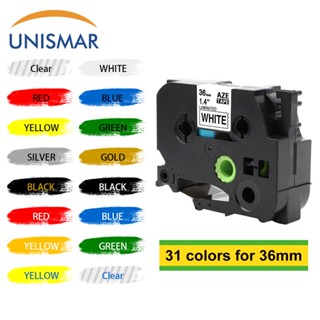 36mm brother เทปฉลากลามิเนต TZE 36 มม. TZE261 tze231 tze221 …