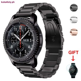 สายนาฬิกาข้อมือสเตนเลส 22 มม. สําหรับ Galaxy Watch 46 มม. Gear S3 Classic Frontier WristBand Metal Bracelet 0508