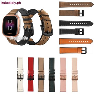 สายนาฬิกาข้อมือ สายหนัง ซิลิโคน สําหรับ Garmin Venu Sq 0508