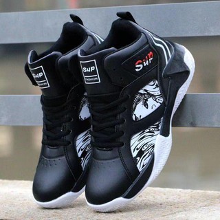 【HIGH-QUALIITY】Fashion Basketball Shoes For Men breathable Wear-resistant Training Shoes High cut Outdoor Sports Shoes