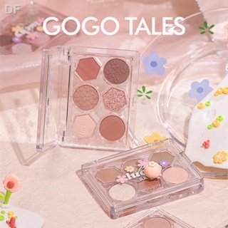 ✨Gogo TALES Flower พาเลทอายแชโดว์ กลิตเตอร์ กันน้ํา 6 สี