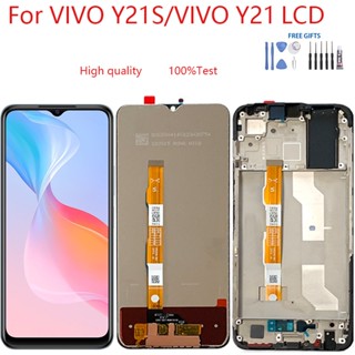 อะไหล่หน้าจอสัมผัสดิจิทัล LCD แบบเปลี่ยน สําหรับ VIVO Y21S VIVO Y21