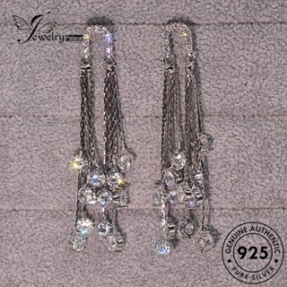 Jewelrypalace ต่างหูสตั๊ด เงิน 925 ประดับพู่เพชร โมอิส ของแท้ สําหรับผู้หญิง E622