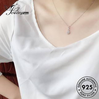 Jewelrypalace ของแท้ สร้อยคอเงิน 925 ประดับเพชร โมอิส ทรงกลม แฟชั่น สําหรับผู้หญิง N113