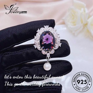 Jewelrypalace Amethyst สร้อยคอเงิน 925 จี้อเมทิสต์ แฟชั่น สําหรับผู้หญิง N1307