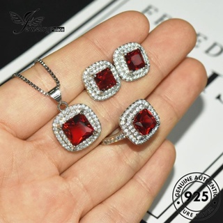 Jewelrypalace สร้อยคอเงิน 925 ประดับเพชรโมอิส ทรงสี่เหลี่ยม แฟชั่น สําหรับผู้หญิง S13